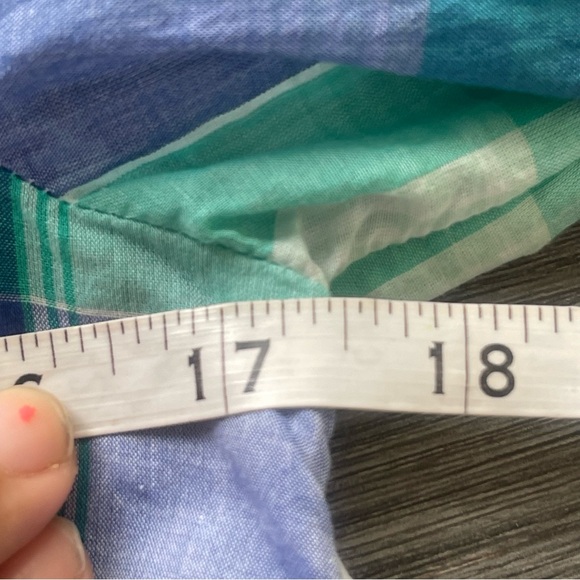 Bundle of 3 Talbots Blue Plaid Button-up Long Sleeve Cotton Shirts Women Petite - Picture 12 of 16